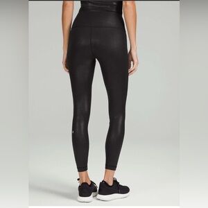 Lululemon Wunder Train High-Rise Tight 25" *Foil Radiate Foil Print Black